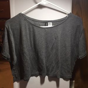 Grey Crop Top